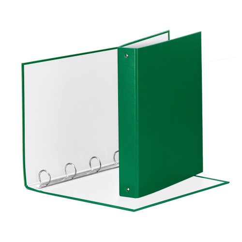 ESSELTE MEETING RACCOGLITORE 4 ANELLI DA 30 MM IN CARTONCINO PLASTIFICATO CM 22X30X4 A4 VERDE